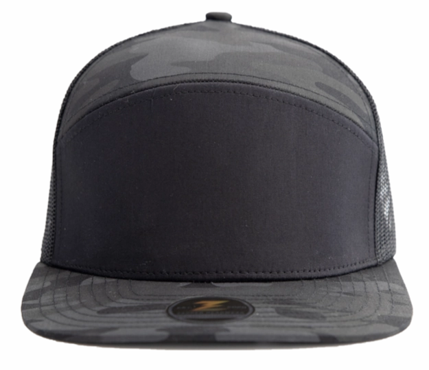 Zapped Headwear Cobra Flat Bill Cap Trucker Mesh Back