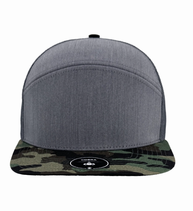 Zapped Headwear Cobra Flat Bill Cap Trucker Mesh Back