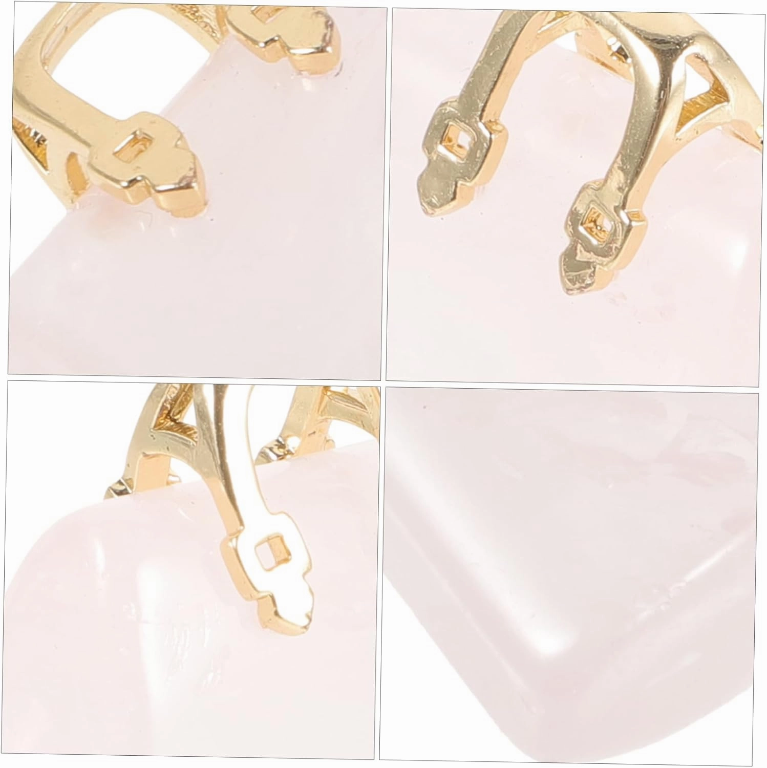 Zerodeko 4pcs Real Crystals Handbag Ornament Crystal Handbag Prop Home Office Decor