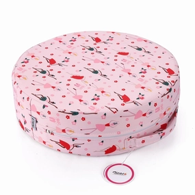Zicac Portable Seat Cushion Washable with Non-Slip Bottom, Detachable Strong Support Cushion for Toddler Kids Baby Infant (Pink Girl)