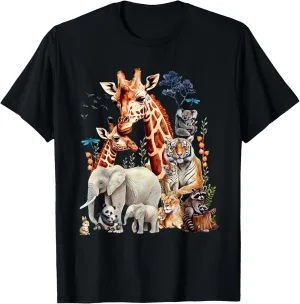 Zoo Animals Wildlife Birthday Party Animal Safari Jungle T-Shirt
