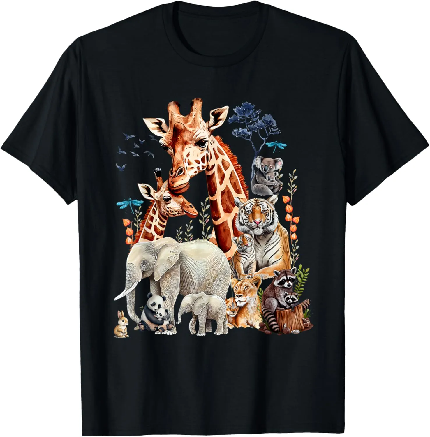 Zoo Animals Wildlife Birthday Party Animal Safari Jungle T-Shirt