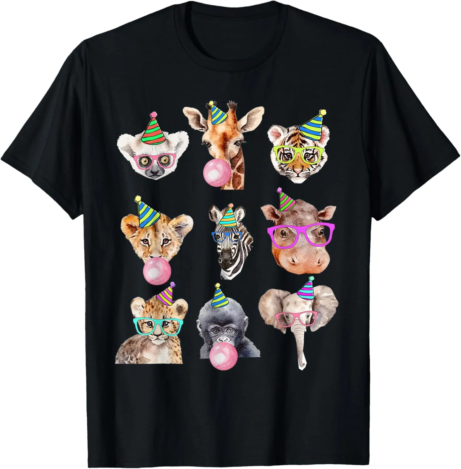 Zoo Animals Wildlife Birthday Party Zoo Day Animals T-Shirt