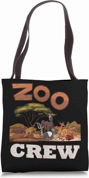 Zoo Safari Crew Squad Animal Team Zoologist Keeper Tote Bag