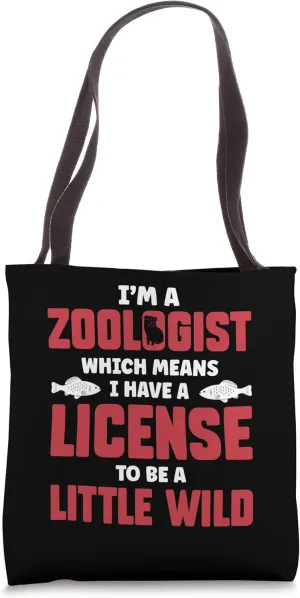 Zoologist Zookeeping Zoo Wildlife Nature Zoology Funny Tote Bag