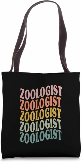 Zoologist Lettering Outfit Wildlife Conservation Biologist Tote Bag