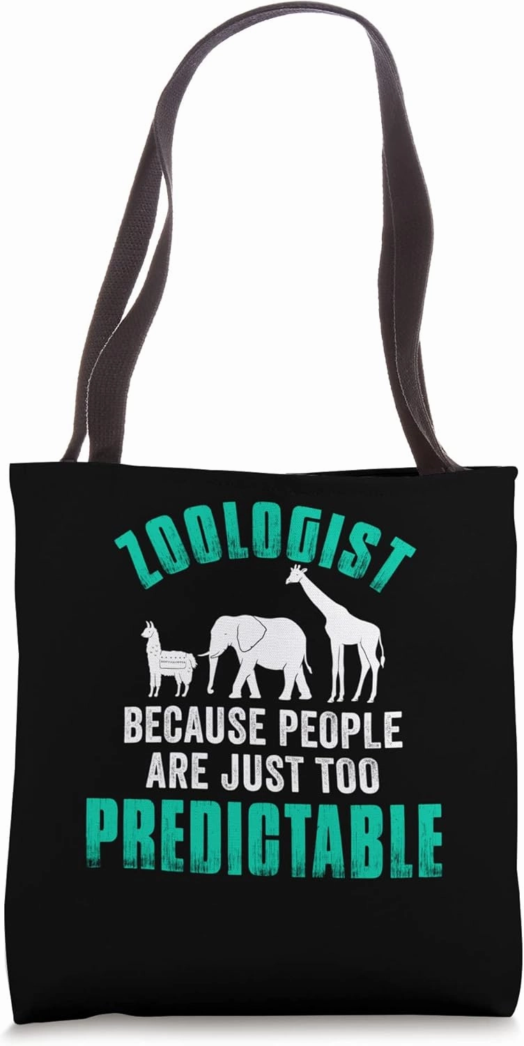 Zoologist Zookeeping Zoo Wildlife Nature Zoology Funny Tote Bag